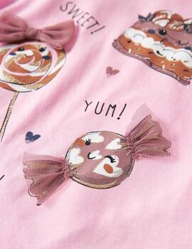 Camiseta Name It Rosa Sweet Para Chica