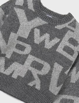 JerseY Mayoral Jacquard Plomo Vig Para Niña