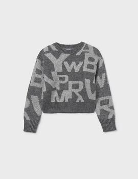 JerseY Mayoral Jacquard Plomo Vig Para Niña