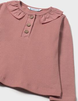 Camiseta Mayoral Canelé Arcilla Para Niña