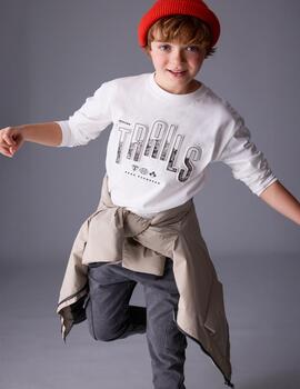 Camiseta M/L Trails Nata De Niño de Mayoral