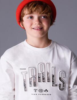 Camiseta M/L Trails Nata De Niño de Mayoral