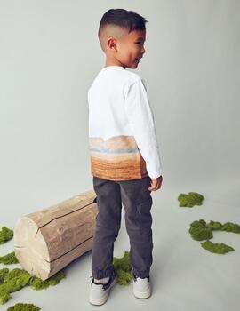 Camiseta Mayoral Caballos Nata Para Niño
