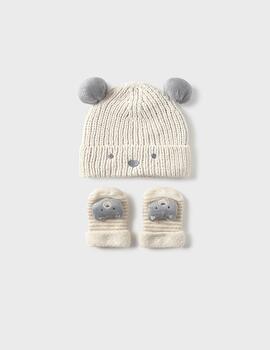 Set Mayoral Gorro Manoplas Ceramica Para Bebé