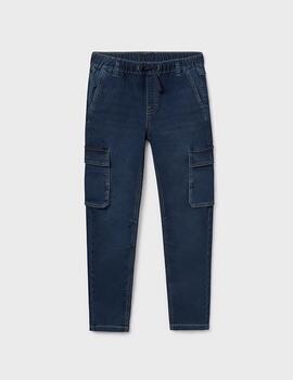 Pantalón Soft Denim Oscuro Jogger De Niño Mayoral