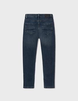 Pantalón Soft Demin Blue Black De Niño De Mayoral
