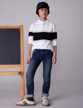 Pantalón Soft Demin Blue Black De Niño De Mayoral