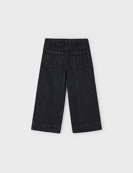 Pantalón Tejano Wide Leg Negro De Niña De Mayoral