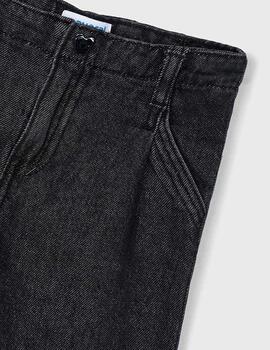 Pantalón Tejano Wide Leg Negro De Niña De Mayoral