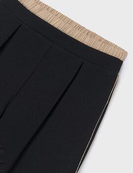 Pantalon Mayoral Negro Doble Cintura Para Niña