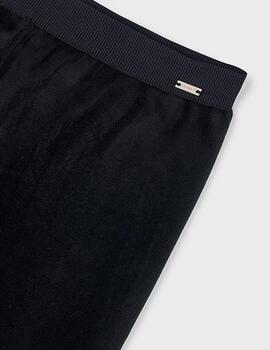 Leginggs Mayoral Terciopelo Negro Para Niño