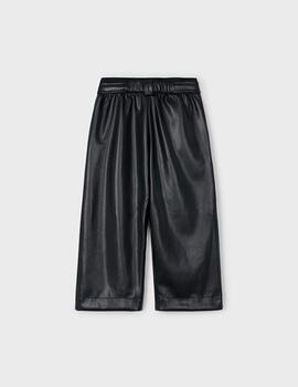 Pantalón Mayoral Polipiel Negro Para Niña