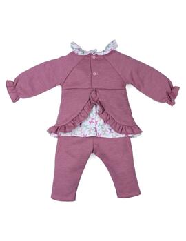 Conj Popys Perrito Lila Para Bebé