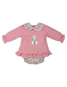 Conj Popys Conejita Rosa Para Bebé
