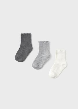 Set Calcetines Mayoaral Canale Plata Vig Para Niña