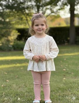 Camisa Li´Atelier Beige Para Niña