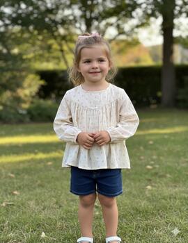 Camisa Li´Atelier Beige Para Niña