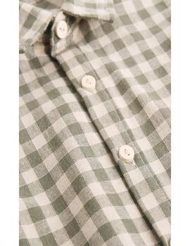 Camisa Dadati Cuadros Verde Para Niño