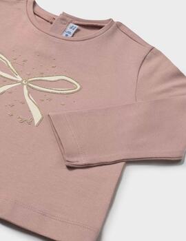 Camiseta Mayoral Básica Rosa Para Niña