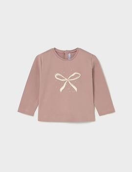 Camiseta Mayoral Básica Rosa Para Niña