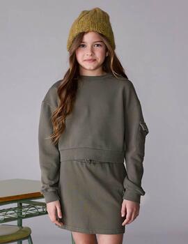 Conj Falda Mayoral Verde Para Niña
