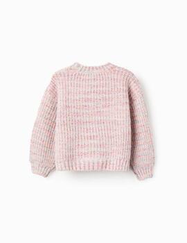 Jersey Zippy Mezcliila Rosa Para Niña