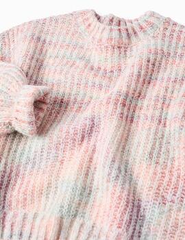 Jersey Zippy Mezcliila Rosa Para Niña