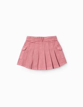 Falda Zippy Rosa Para Niña