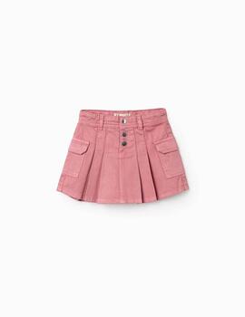 Falda Zippy Rosa Para Niña