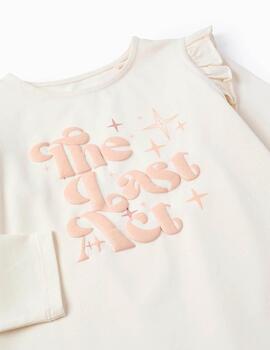 Camiseta Zippy Letras Cruda Para Niña