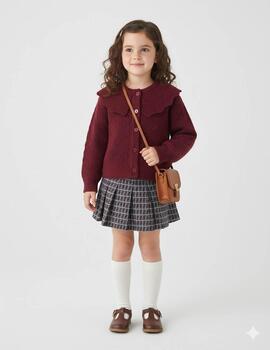 Cardigan Zippy Grante Para Niña