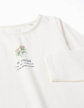 Camiseta Zippy Cruda Para Niña.