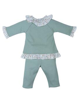 Conj Popys Pajarito Verde Para Bebé