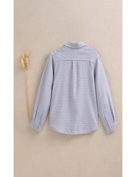 Camisa Dadati Cuadros Azul Para Niño