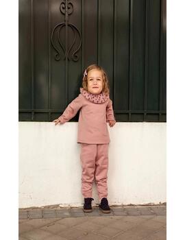 Conj Dadati Algodón Rosa Para Niña