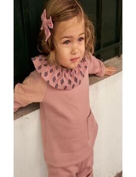 Conj Dadati Algodón Rosa Para Niña