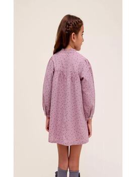 Vestido Dadati Estrellas Lila Para Bebé