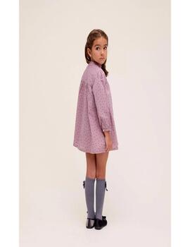 Vestido Dadati Estrellas Lila Para Bebé