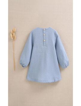 Vestido Dadati Azul Para Bebé