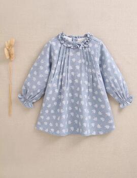 Vestido Dadati Azul Para Bebé