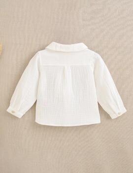 Camisa Dadati Blanca Para Niño