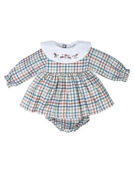 Vestido Ranita Popys Cuadritos Para Bebé