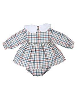 Vestido Ranita Popys Cuadritos Para Bebé
