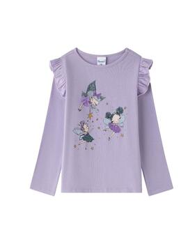 Camiseta Newness Hada Lila Para Niña