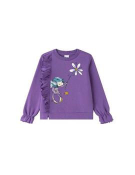 Sudadera Newness Hada Lila Para Niña