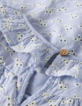 Camisa Lil Atelier Tessie Azul Para Niña