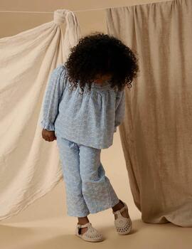 Camisa Lil Atelier Tessie Azul Para Niña