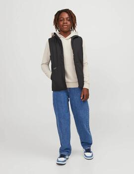 Sudadera Jack Básica Beige Para Niño