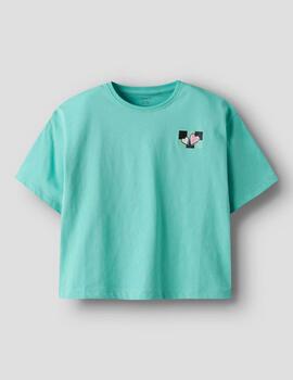 Camiseta Name it Tara Tiurquesa Para Niña