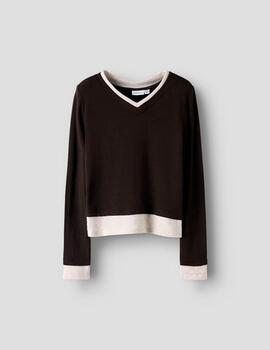 Camiseta Name it Doble Marron Para Niña